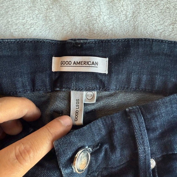Good American Dark Blue Denim Jeans - Picture 3 of 5